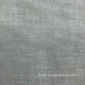 Solid Color Dyed Polyester Linen Textile for Garments